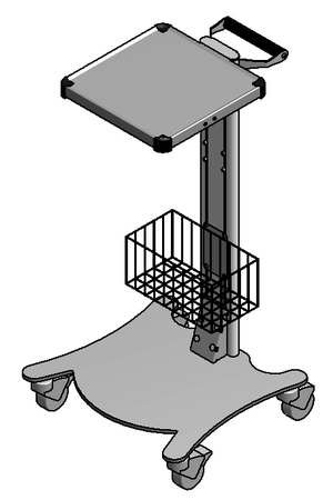 ЕН394 Столик аппаратный с набором приспособлений (корзина)